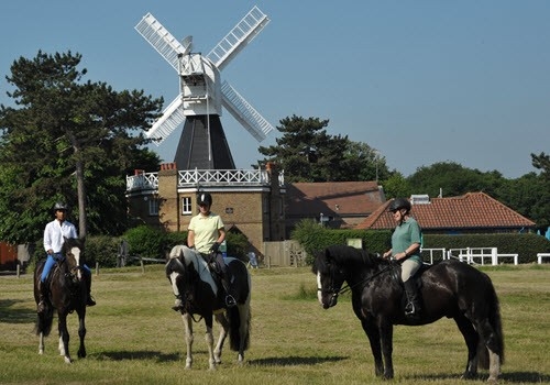 The Windmill, Wimbledon Common on horseback