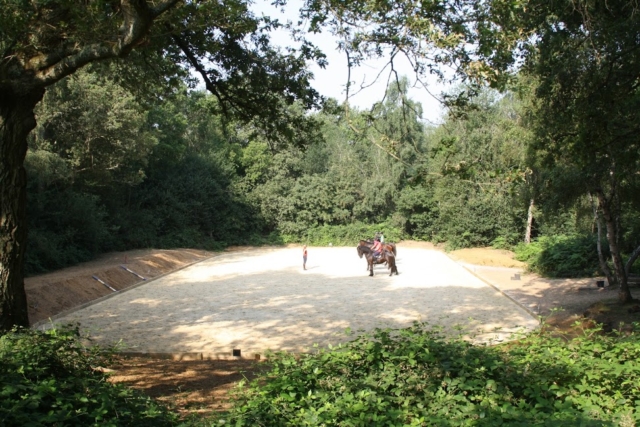 Our stunning riding arena on Wimbledon Common