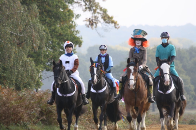 Riders taking part in the Sponsored Horse Ride